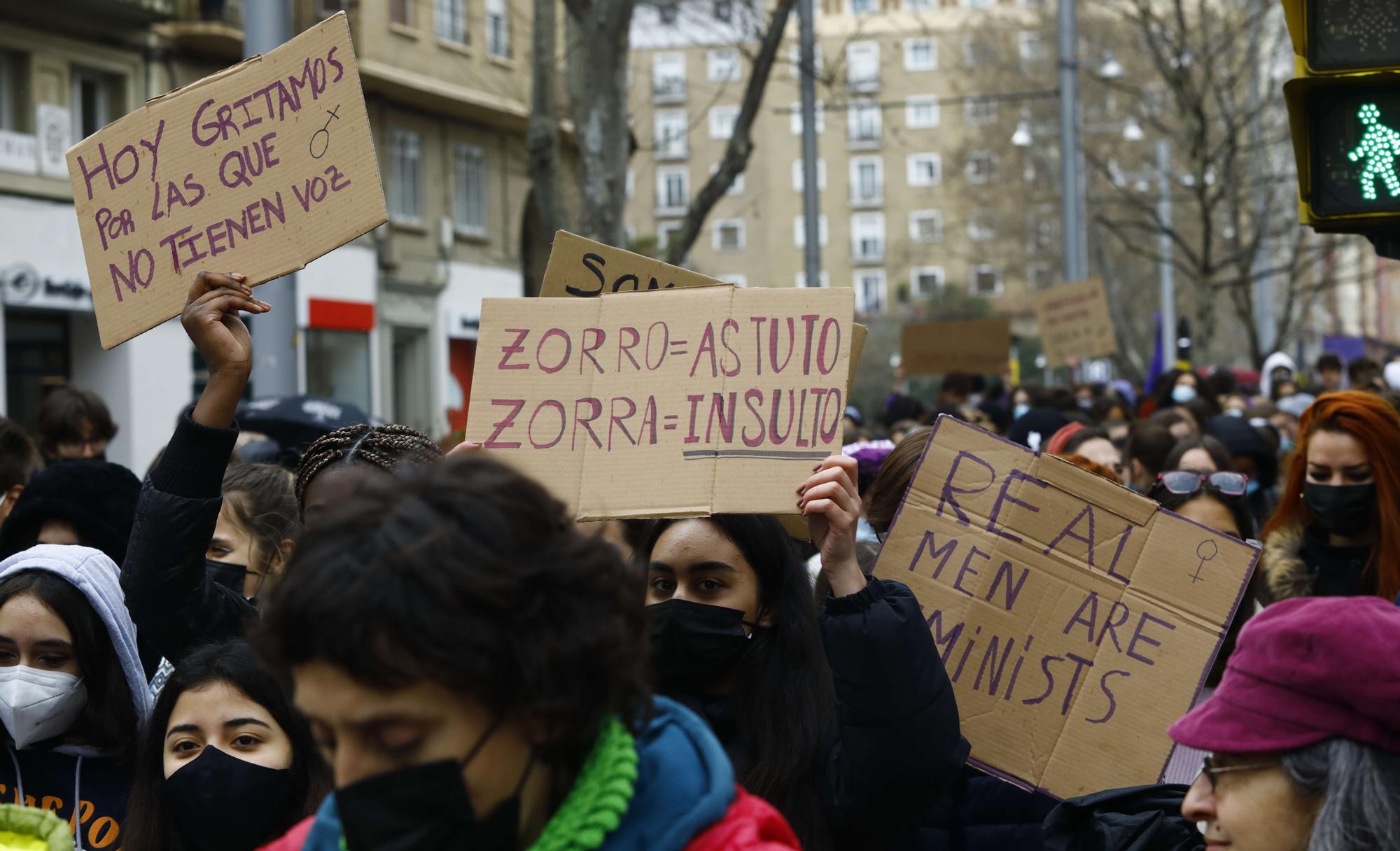 Manifestación estudiantil 8-M 2022