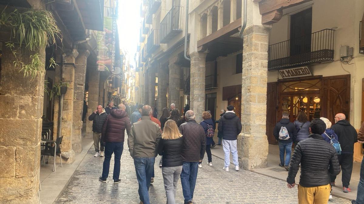 Morella fue escogido igualmente por muchos para pasear y disfrutar de la jornada.