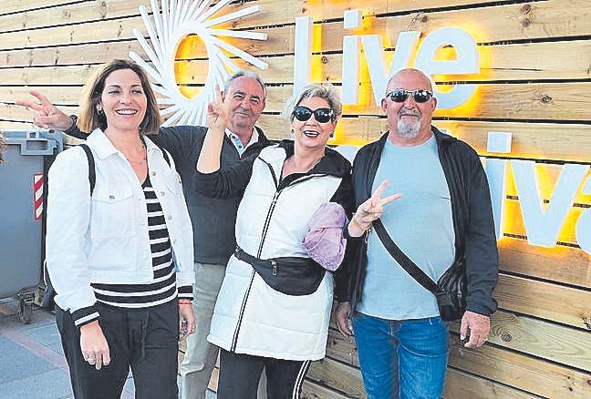 Lucía, Merino, Margarita y Miguel, que viajaron desde Madrid.