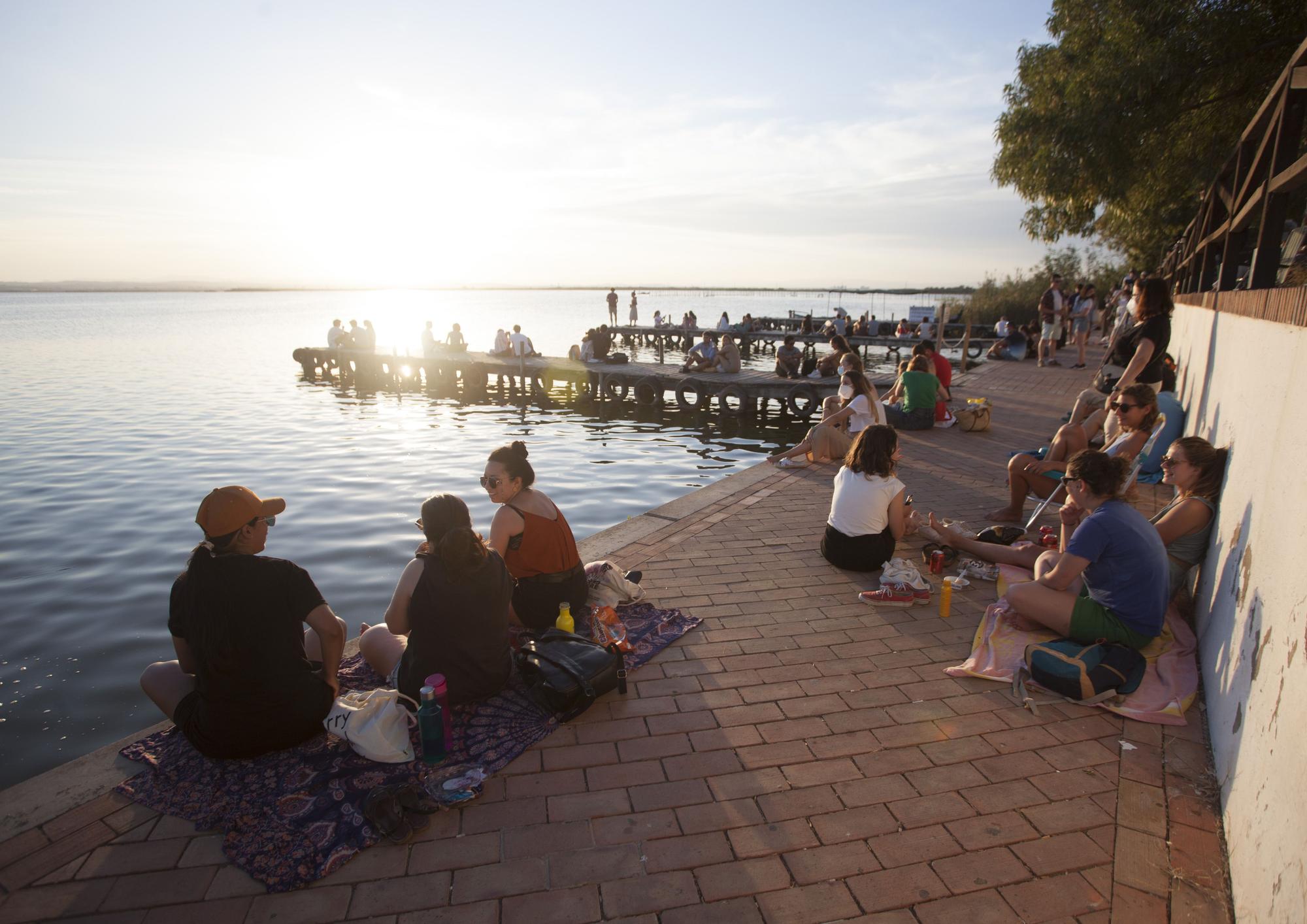 Atardeceres en el embarcadero de l'Albufera de Valencia