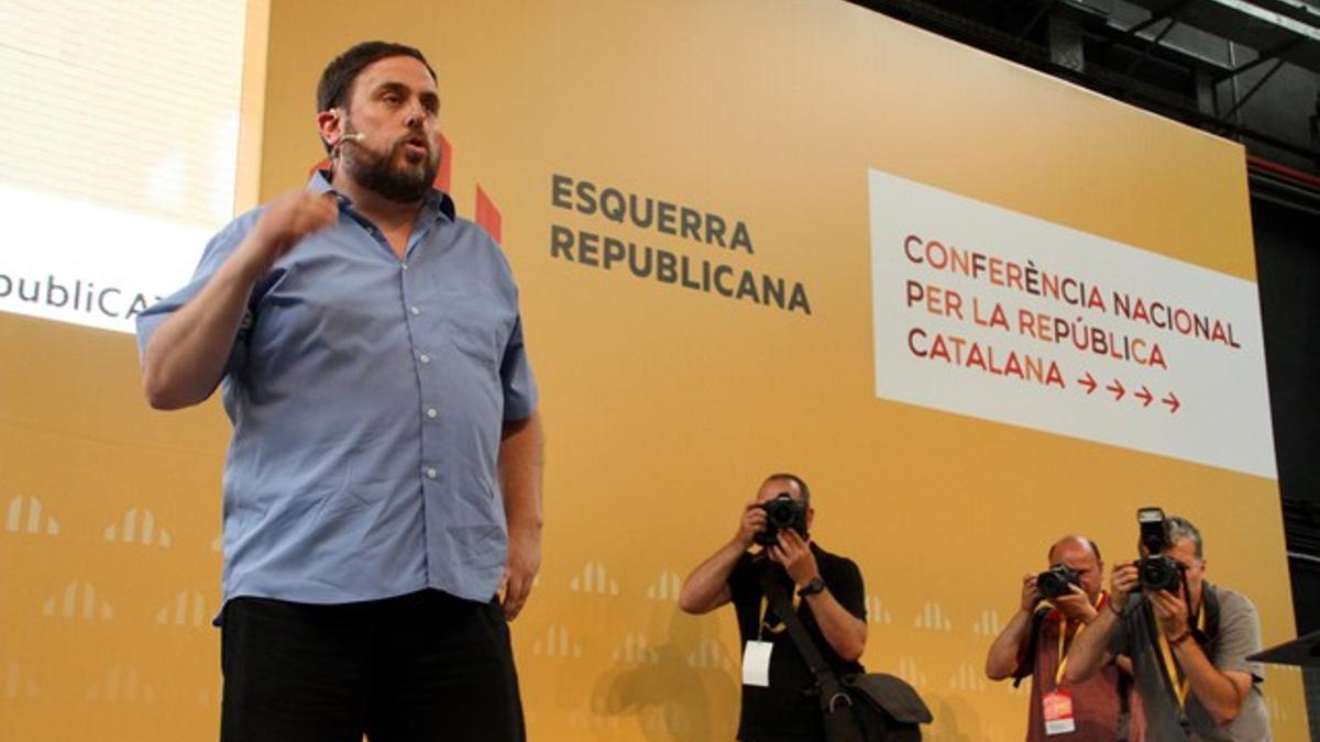 Oriol Junqueras clausura de la conferencia nacional de ERC