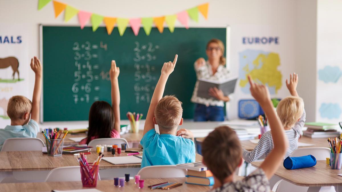 Imagen de un aula en un centro escolar