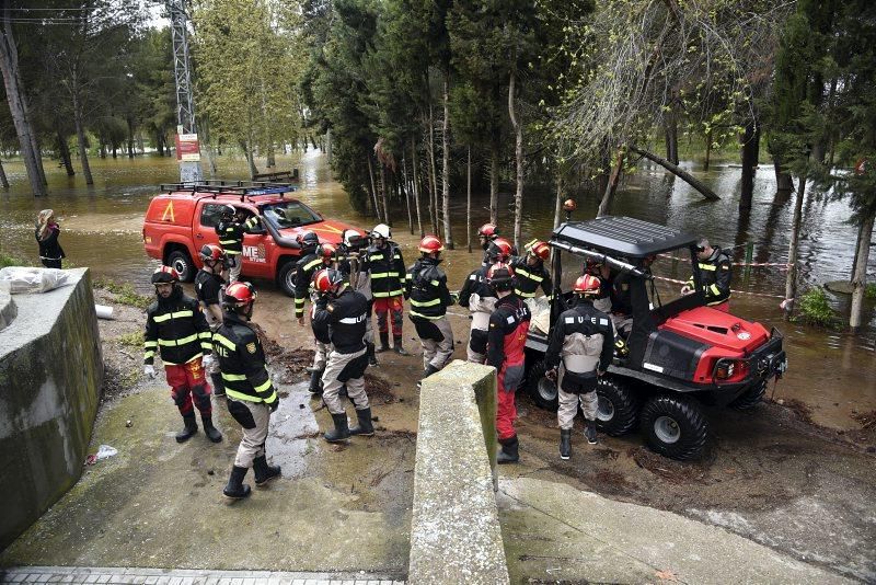 Impresionantes imágenes de la crecida del rio en Gelsa, Pinta y Quinto de Ebro