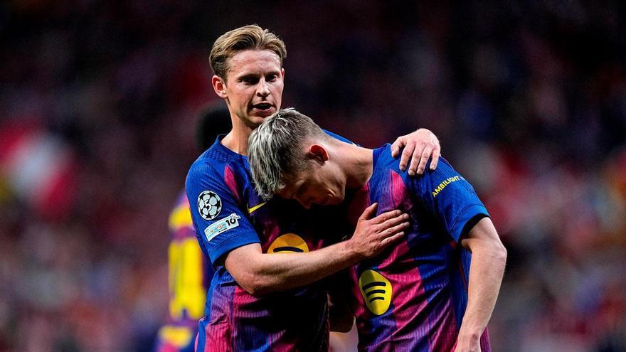 Frenkie De Jong: "Hoy hay un par de jugadas dudosas y el otro día el arbitraje fue determinante en la acción de Pubill"
