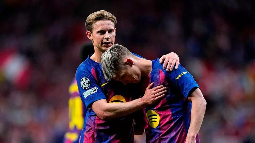 Frenkie De Jong: "Hoy hay un par de jugadas dudosas y el otro día el arbitraje es determinante en la acción de Pubill"