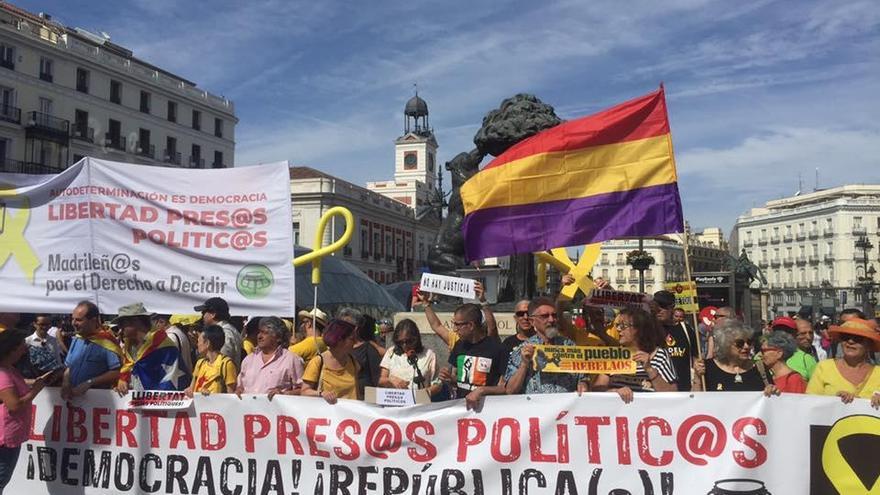 Imatge de la manifestació a Madrid.