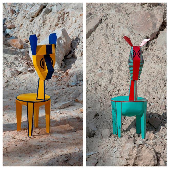 Asientos animales de la colección 'Moon Walk', de Marni