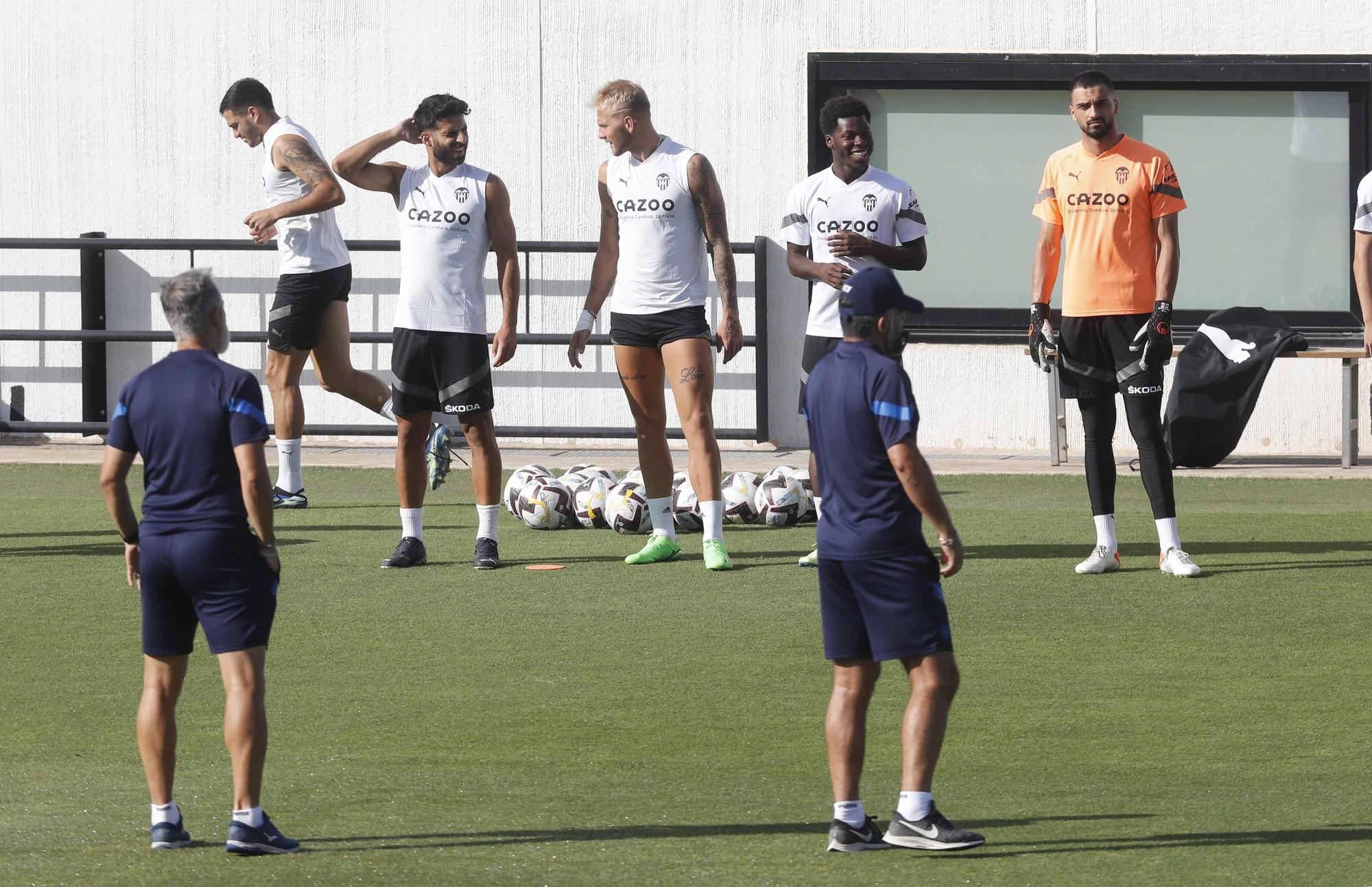 Entrenamiento previo a la segunda jornada de Laliga frente al Athletic de Bilbao