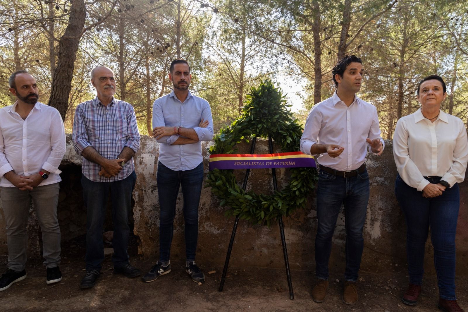 Homenaje del PSPV en el Paredón de España de Paterna