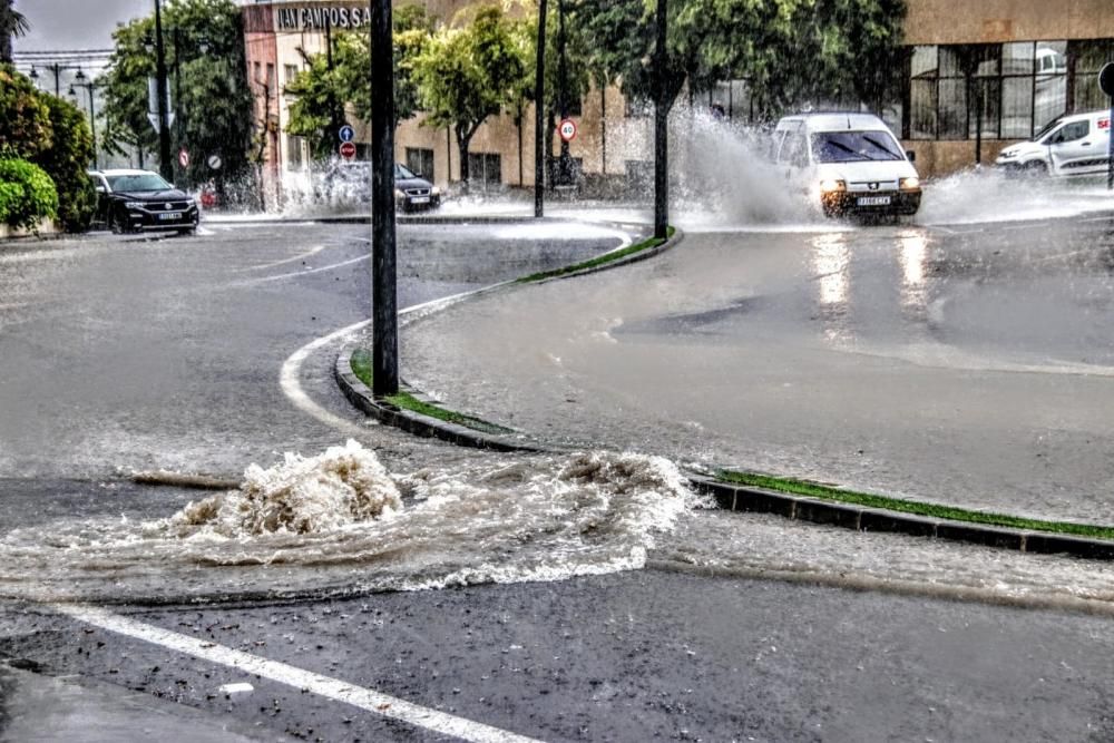 Tromba de agua en Alcoy.