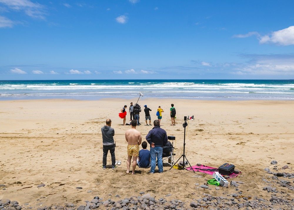 Rodaje en Lanzarote de 'Antes de la erupción', el último corto de Roberto Pérez Toledo