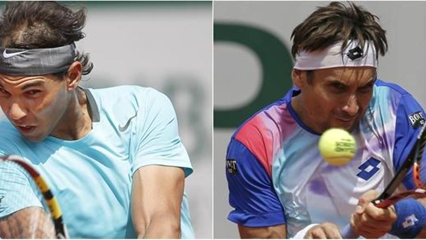 Rafa Nadal y David Ferrer.