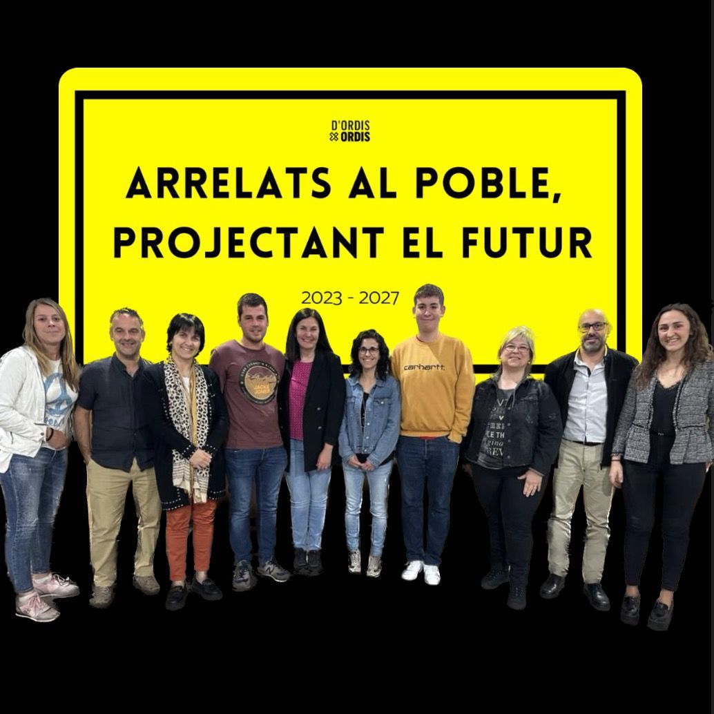 Els integrants de la llista d'Ordis X Ordis. | ERC GIRONA