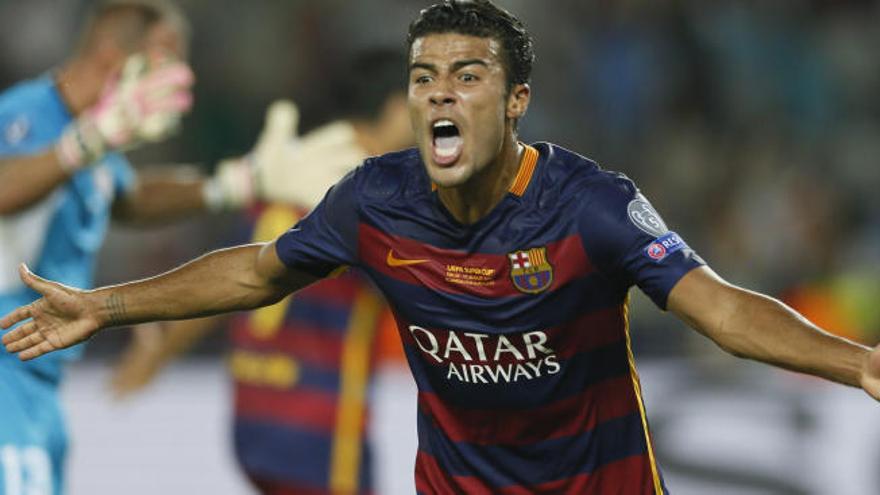 Rafinha celebra un gol en la pasada Supercopa de Europa.