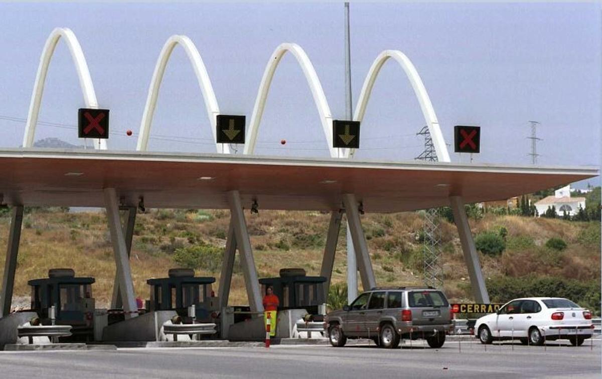Un peaje de la Autopista de la Costa del Sol