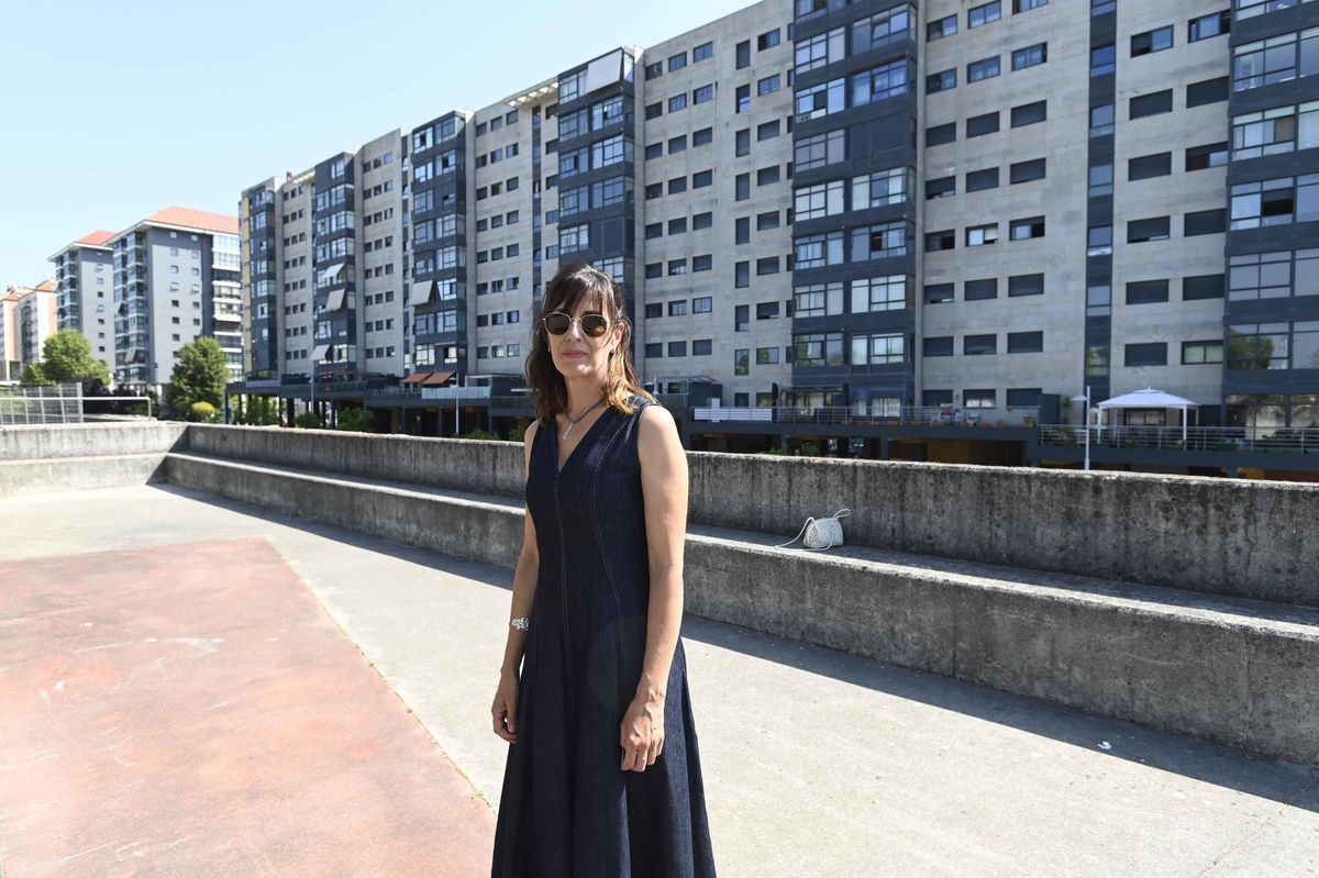 Fátima Ubeira, en el gran parque junto a Teixugueiras.