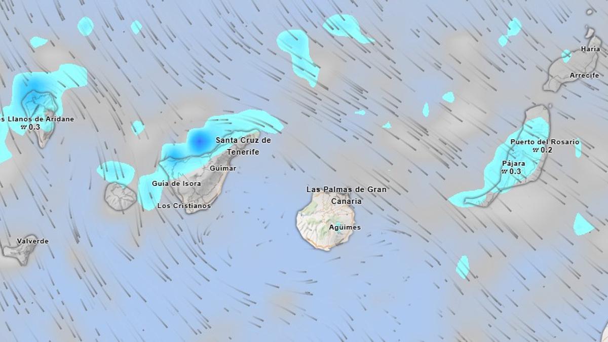 Mapa meteorológico para el miércoles, 24 de diciembre