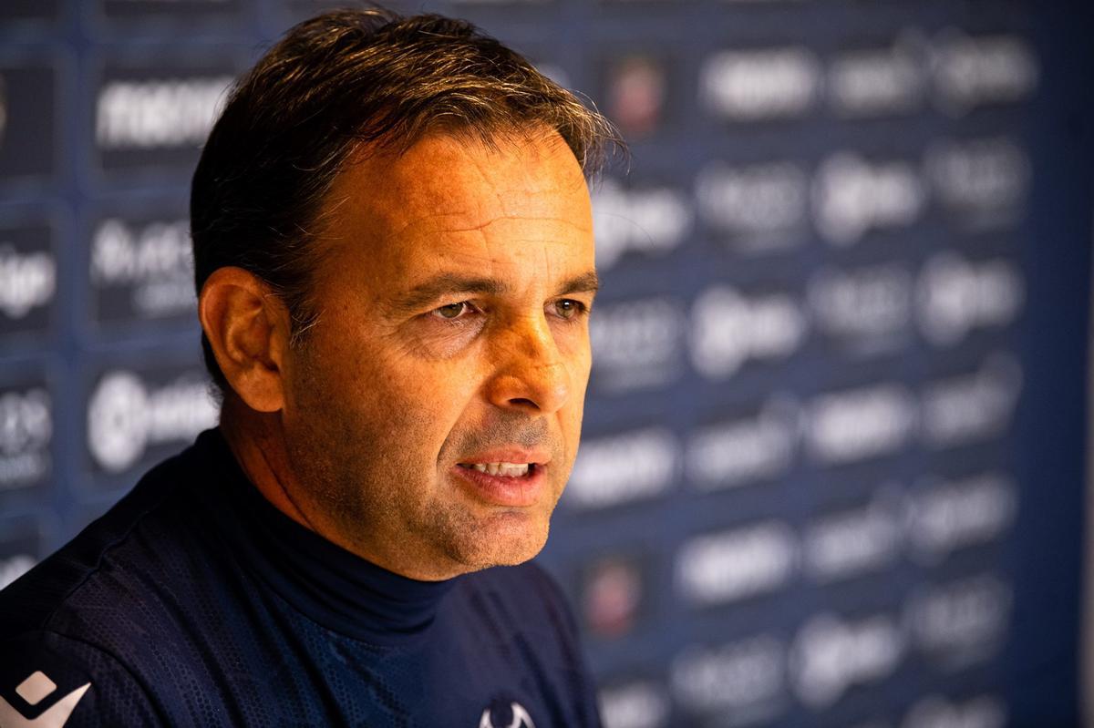 Javi Calleja, en la sala de prensa