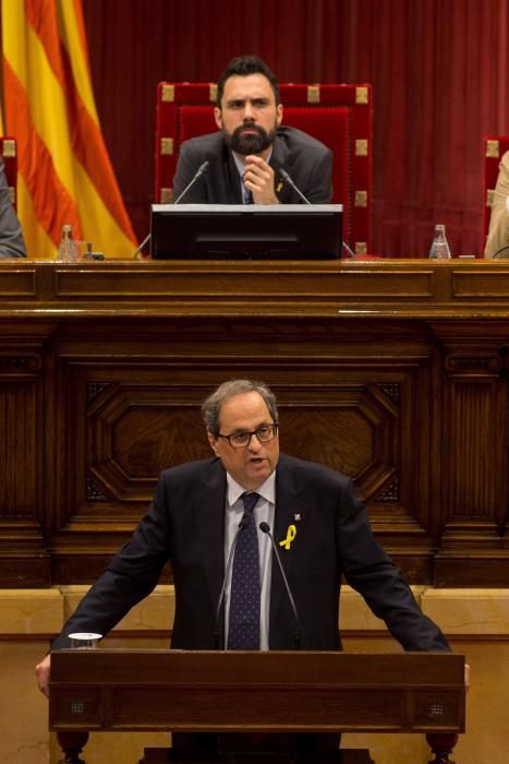 Ple d'investidura de Quim Torra