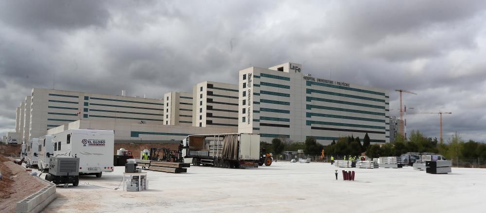 Así avanzan las obras del hospital de campaña