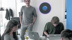 Blai Carandell , amb el dispositiu Oasys.