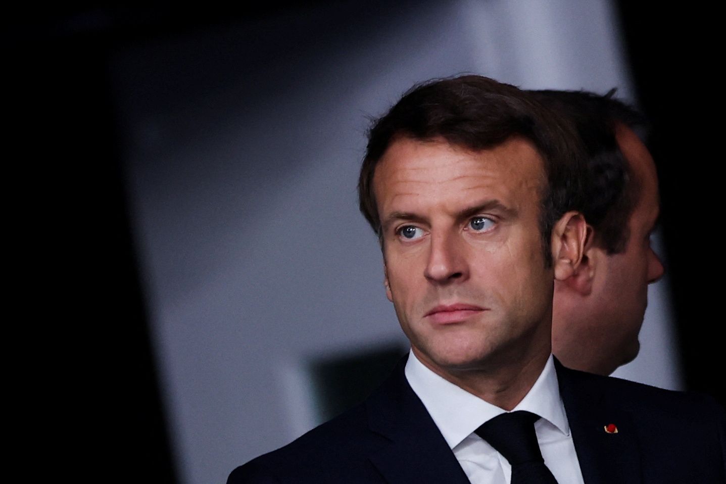 El presidente francés, Emmanuel Macron, en la cumbre de la OTAN.