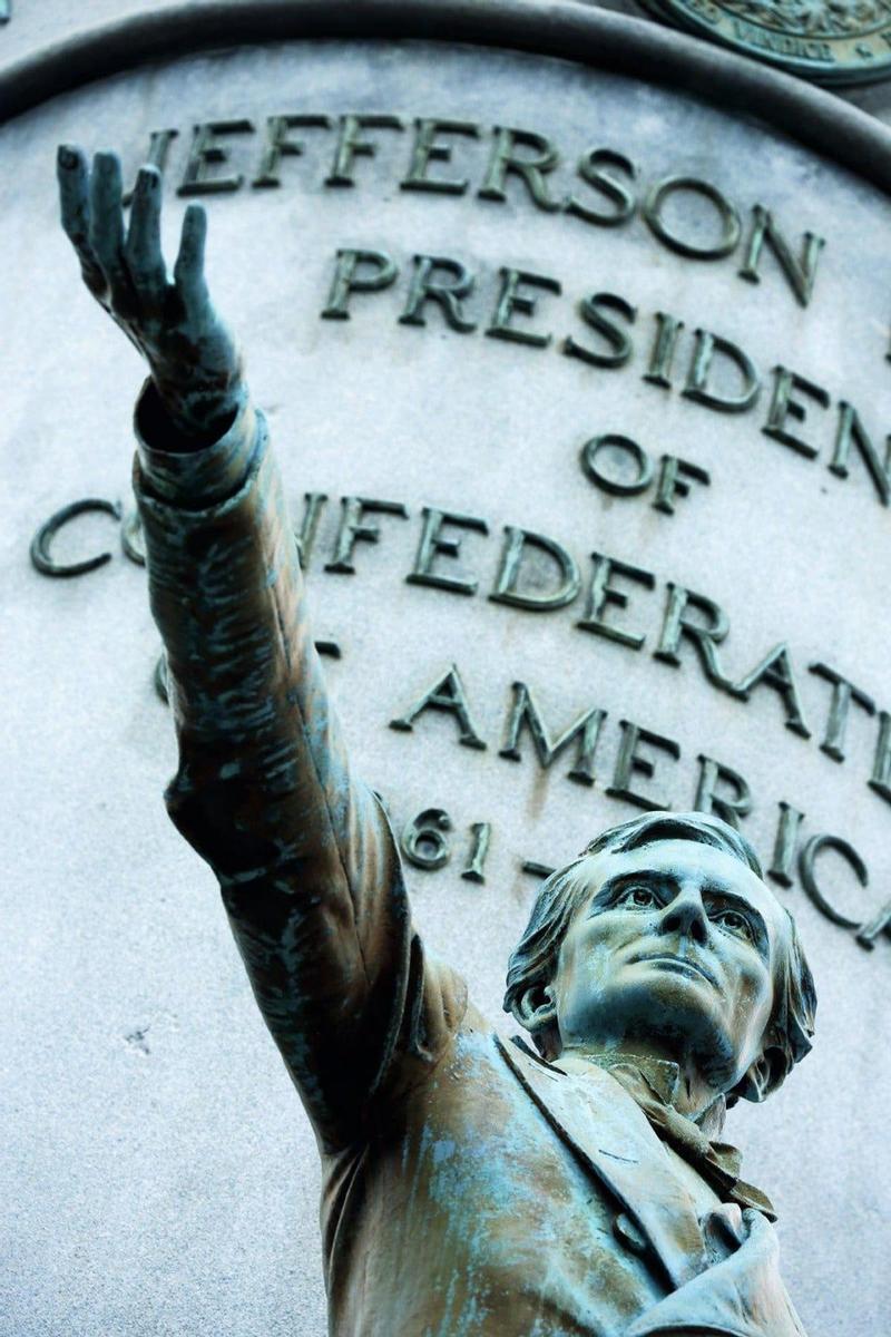 Estatua del presidente Jefferson Davis, Richmond, Virginia, Estados Unidos