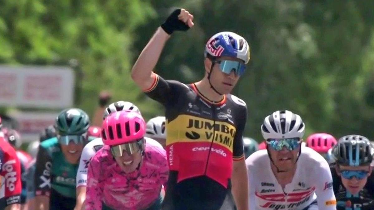 Van Aert tras tomar el primer liderato