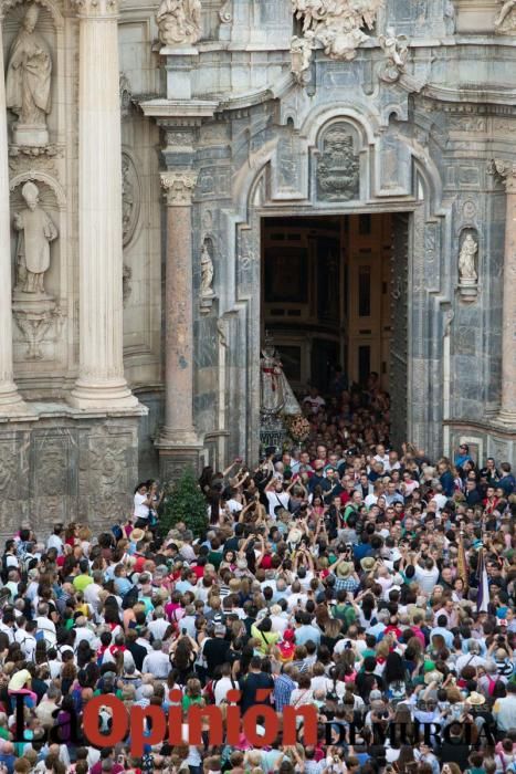 Salida de la Virgen de la Fuensanta desde la Cated