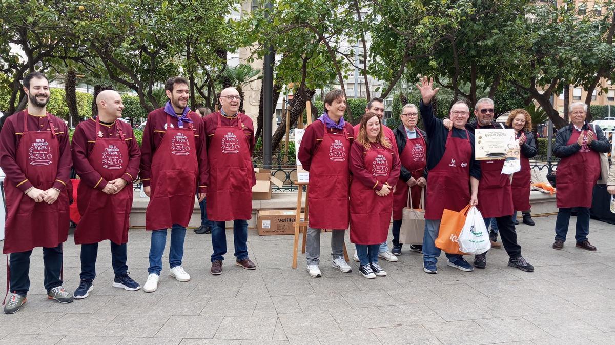 Los cocineros del Amadeus recogen el segundo premio.