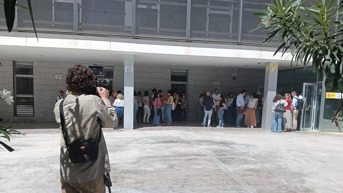 Segundo día de protesta en los juzgados de Ibiza.