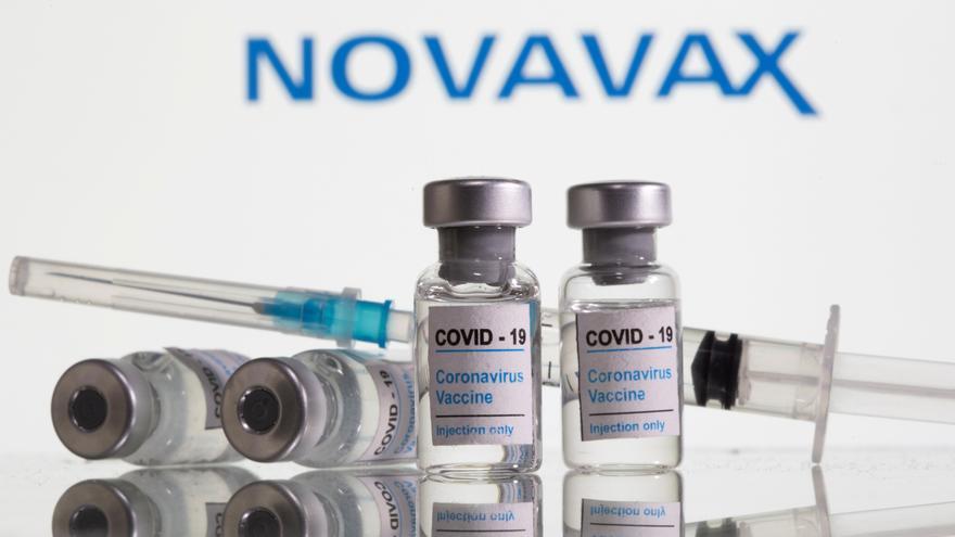 Una recreación de la vacuna de Novavax.