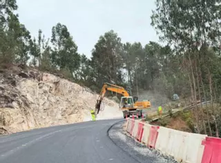 La carretera de Laxoso, a finales de agosto
