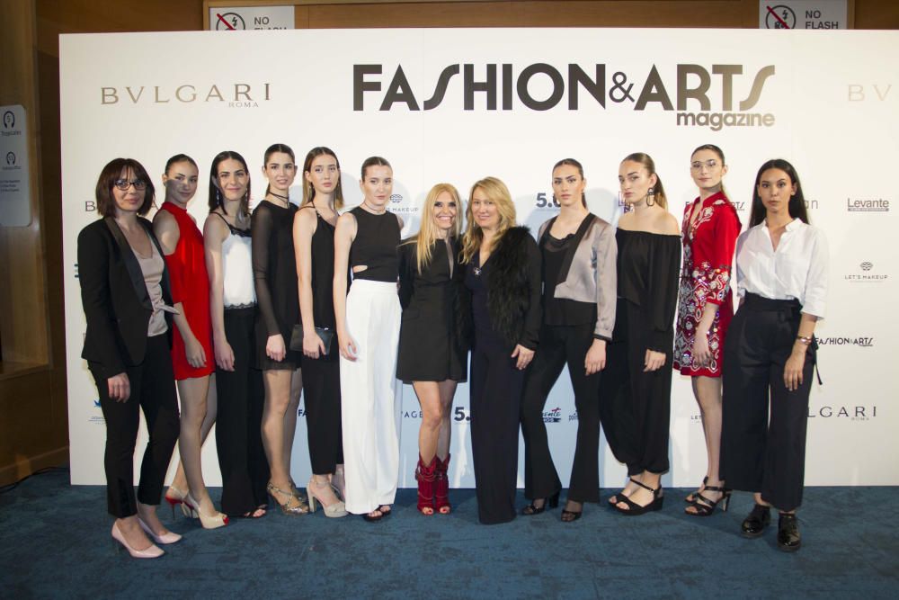 Gala de presentación de la revista Fashion & Arts Magazine en València.