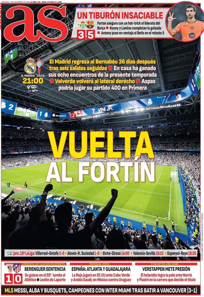 Las portadas de la prensa deportiva de hoy