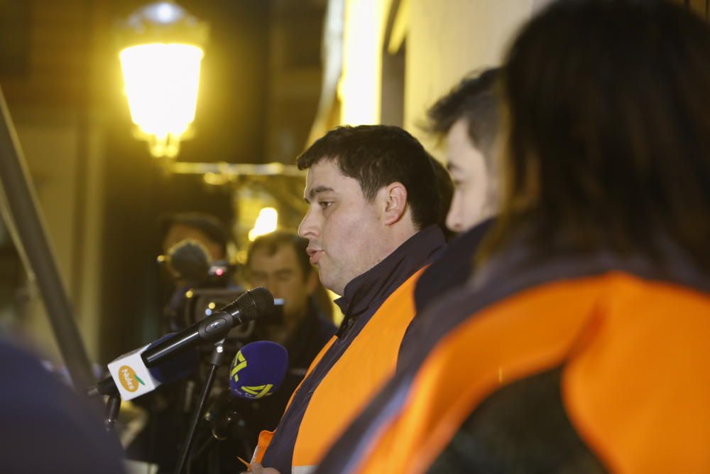 Protesta de citricultores en Castelló