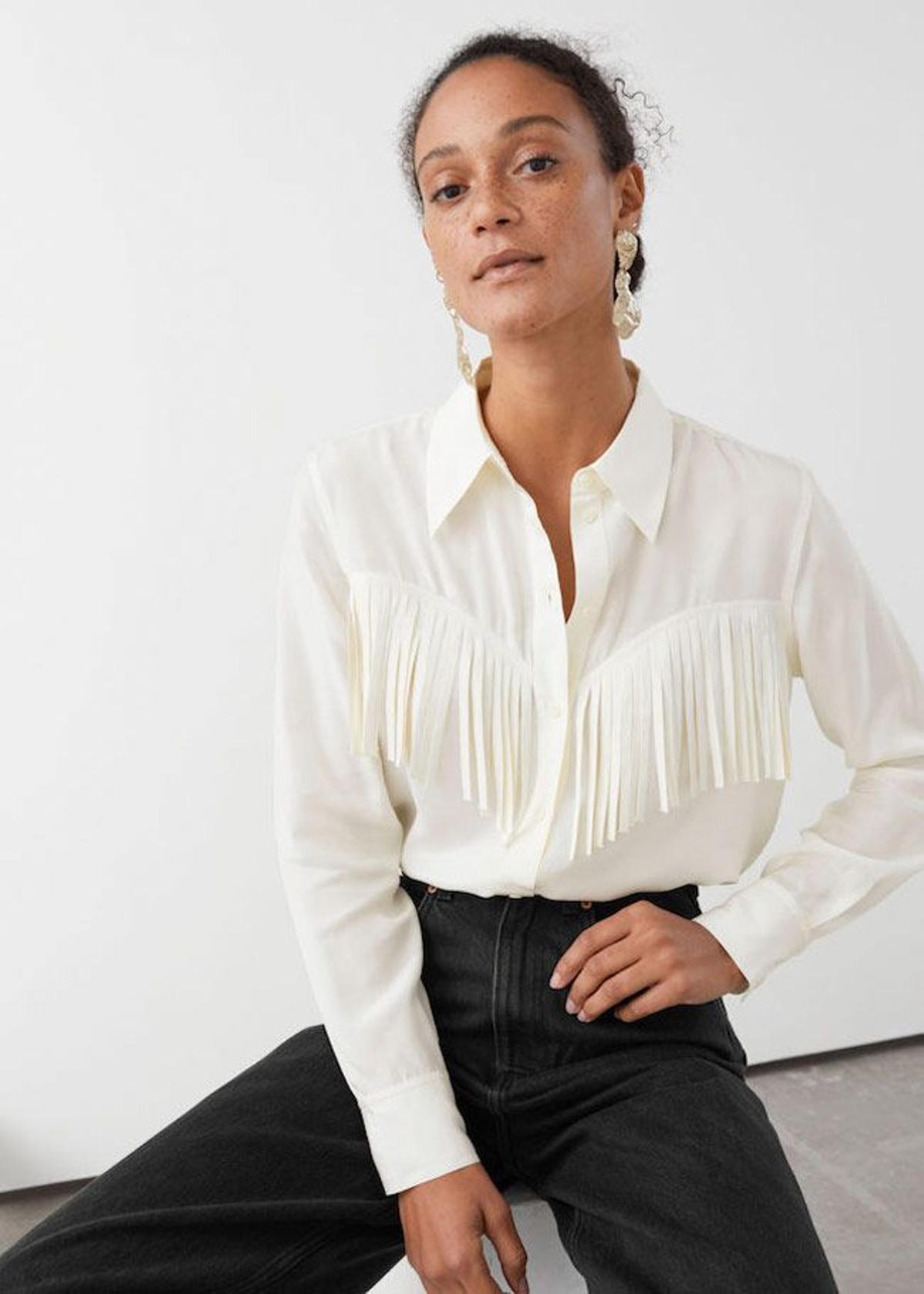 Camisa 'cowboy' con flecos, de & Other Stories