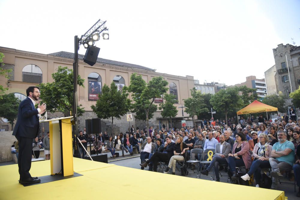 Pere Aragonès a Manresa en l'acte central d'ERC per al 26-M