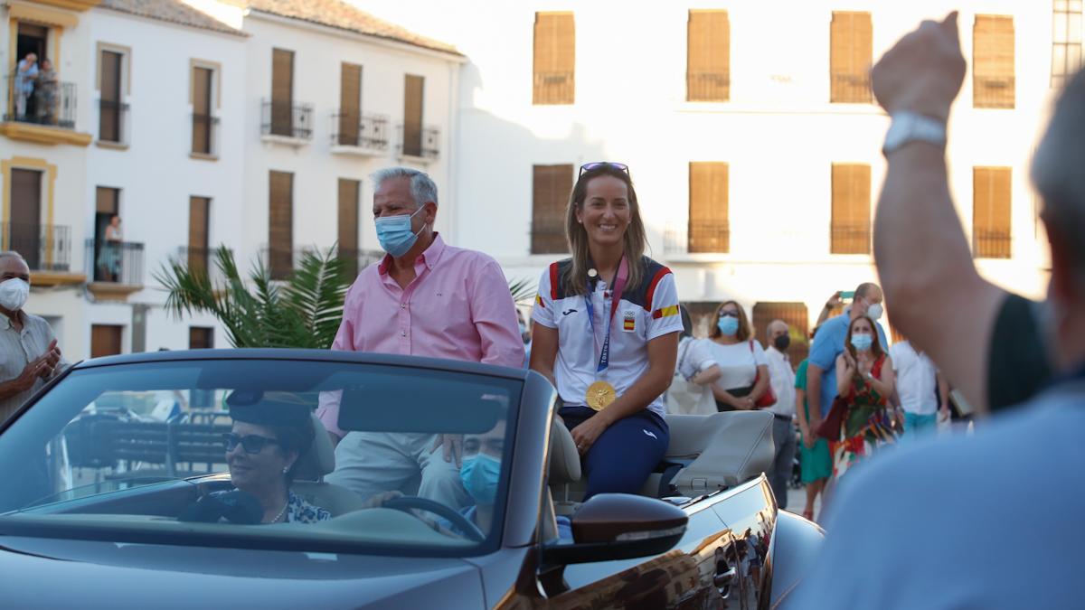 Recibimiento de Fátima Gálvez en Baena