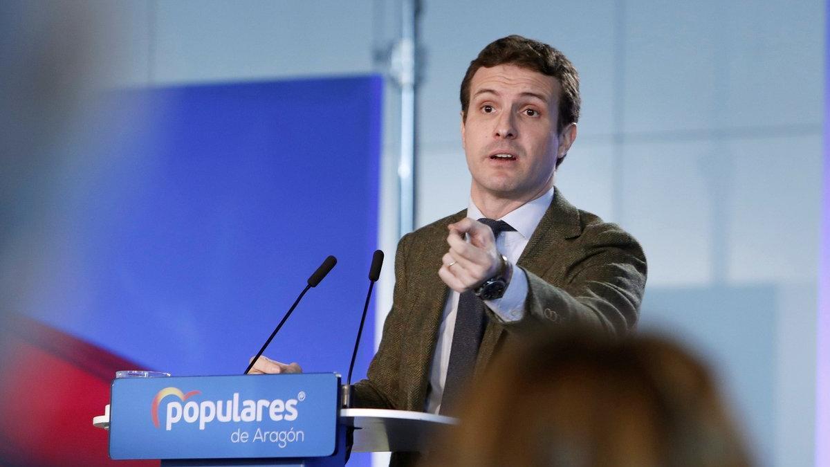 El presidente del PP, Pablo Casado.