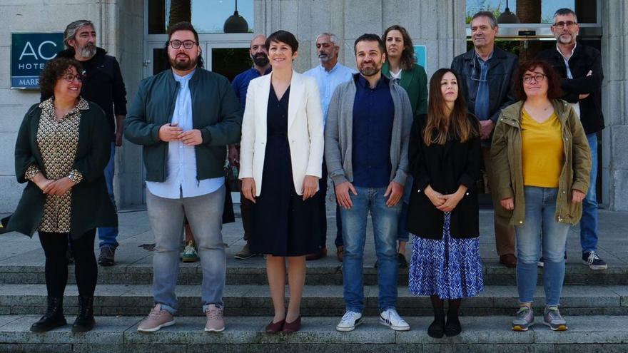 Pontón (3i.) e Igrexas (2i.), con otros candidatos del BNG de la comarca viguesa.