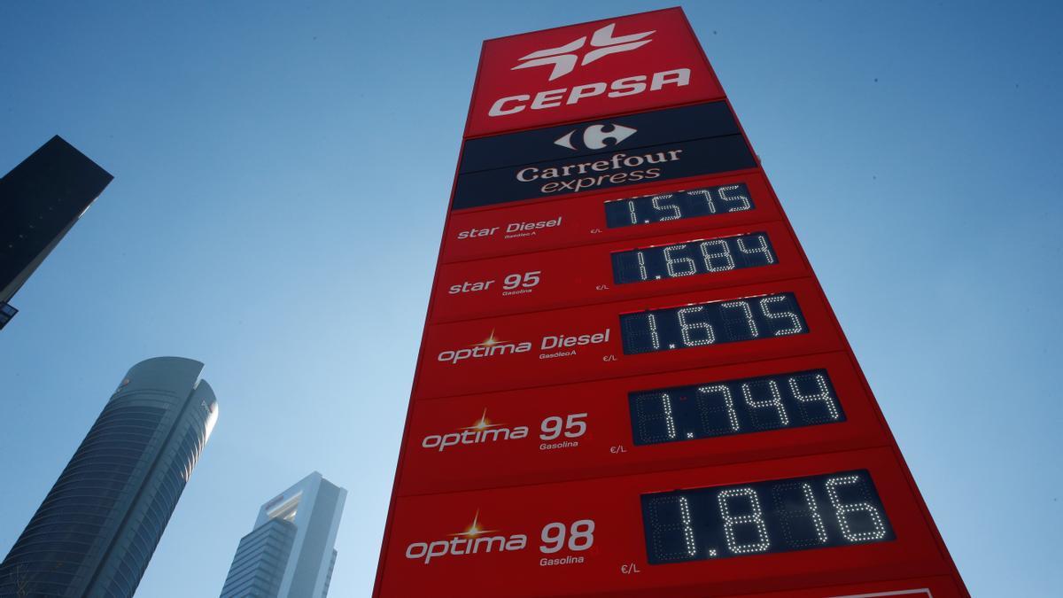 Una gasolinera de Cepsa.