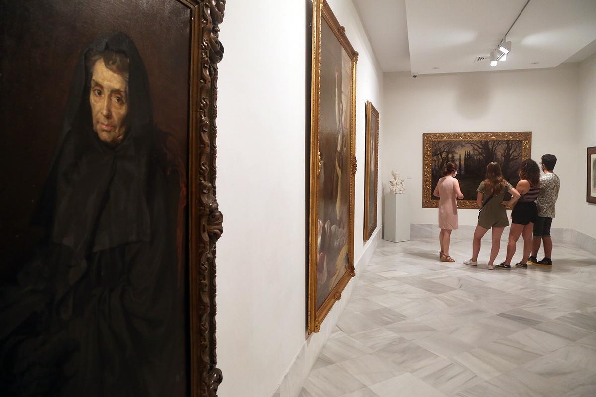 Retrato de la madre del pintor, de José S. Garnelo.