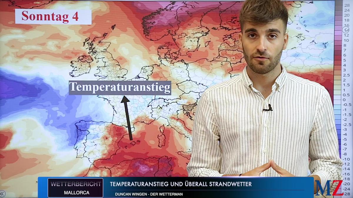 Duncan Wingen bei seiner Vorhersage für das Wochenendwetter vom 2. bis zum 4. Juli