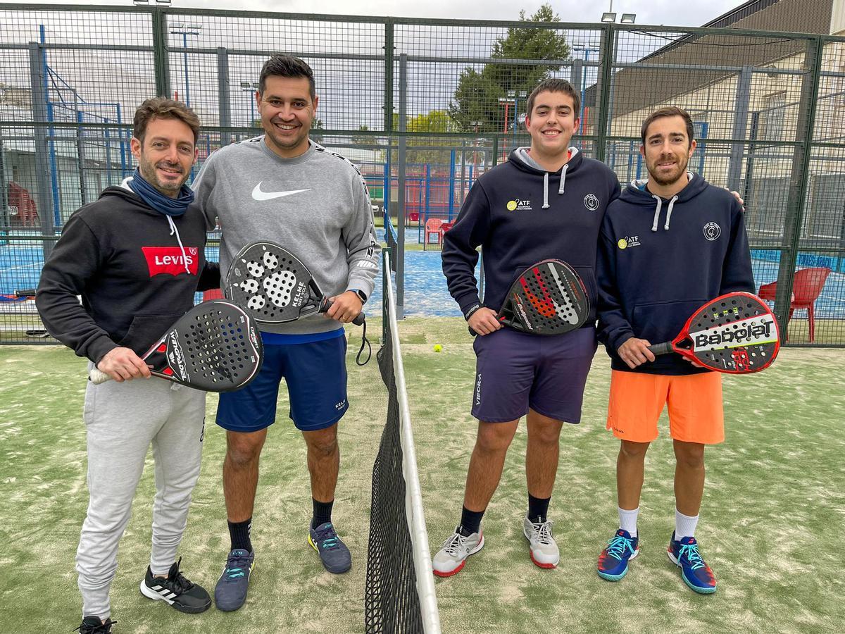 Integrantes del Club de Tenis Jávea B y el Deportivo stadio Alicante 3, de Tercera categoría masculina.