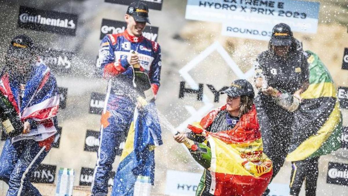 La campeona del mundo, ganadora de la primera carrera en Escocia