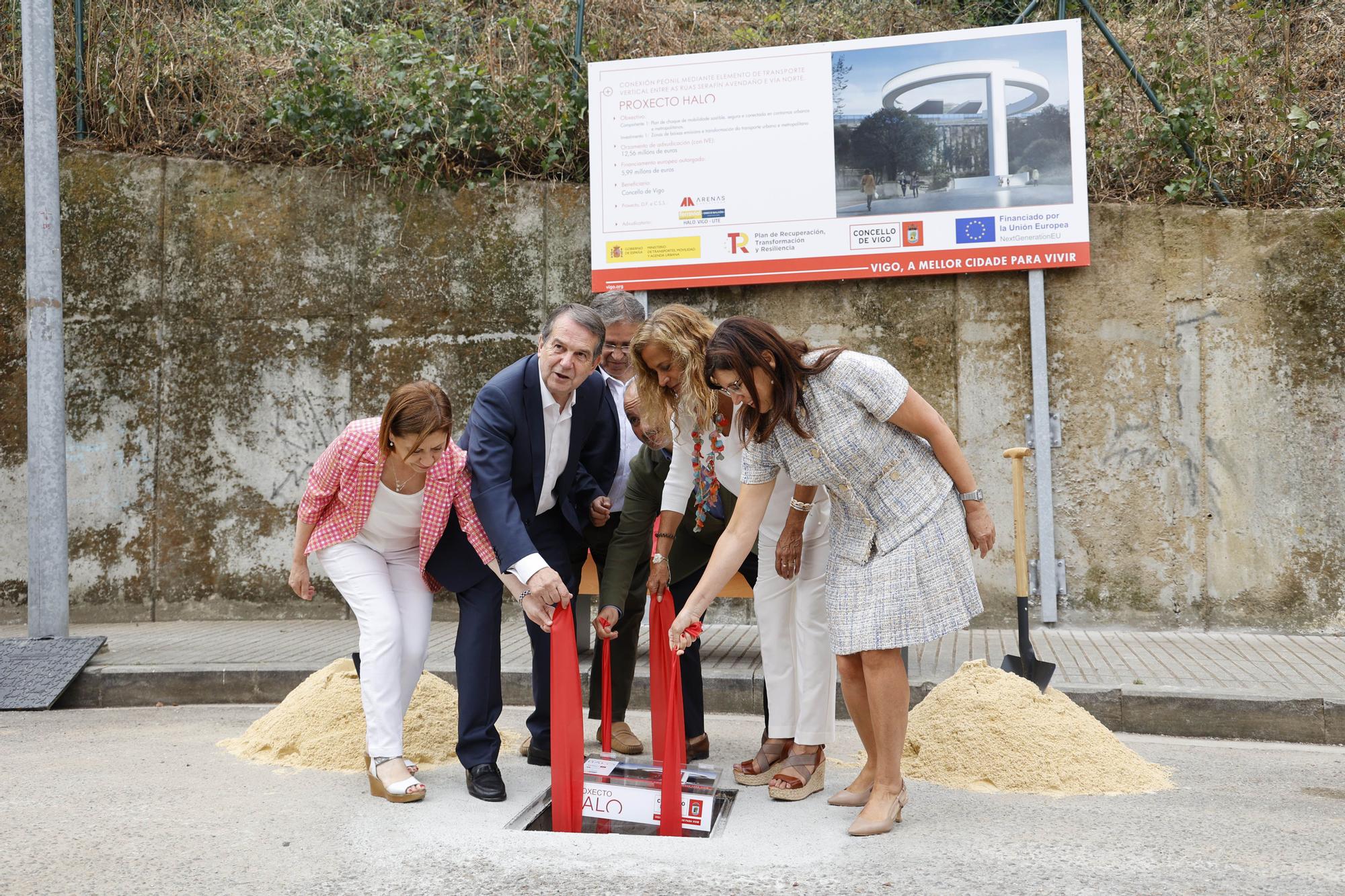 El ascensor HALO entre García Barbón y Vialia ya tiene su primera piedra