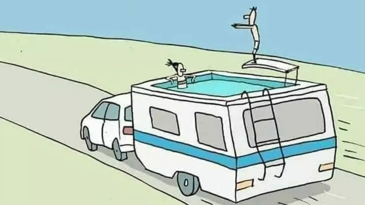 ¿A la piscina o a la carretera? El acertijo viral que corre en la red social 'X'