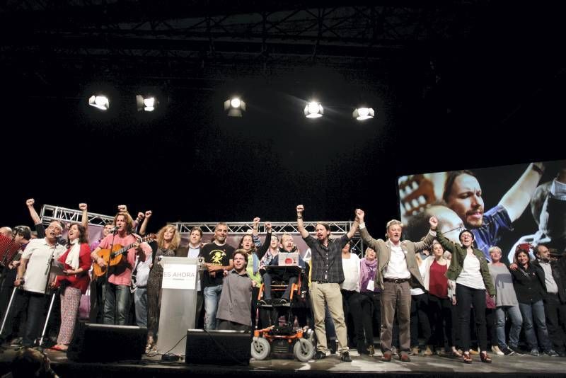 Fotogalería: Mitin de Podemos en Zaragoza