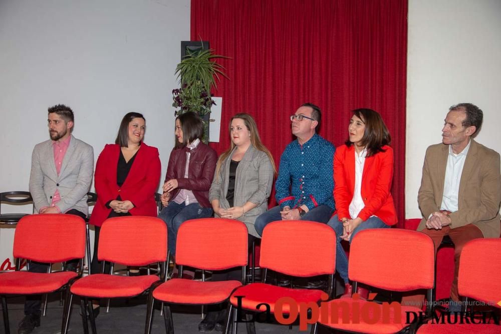 Presentación candidatura PSOE en Caravaca